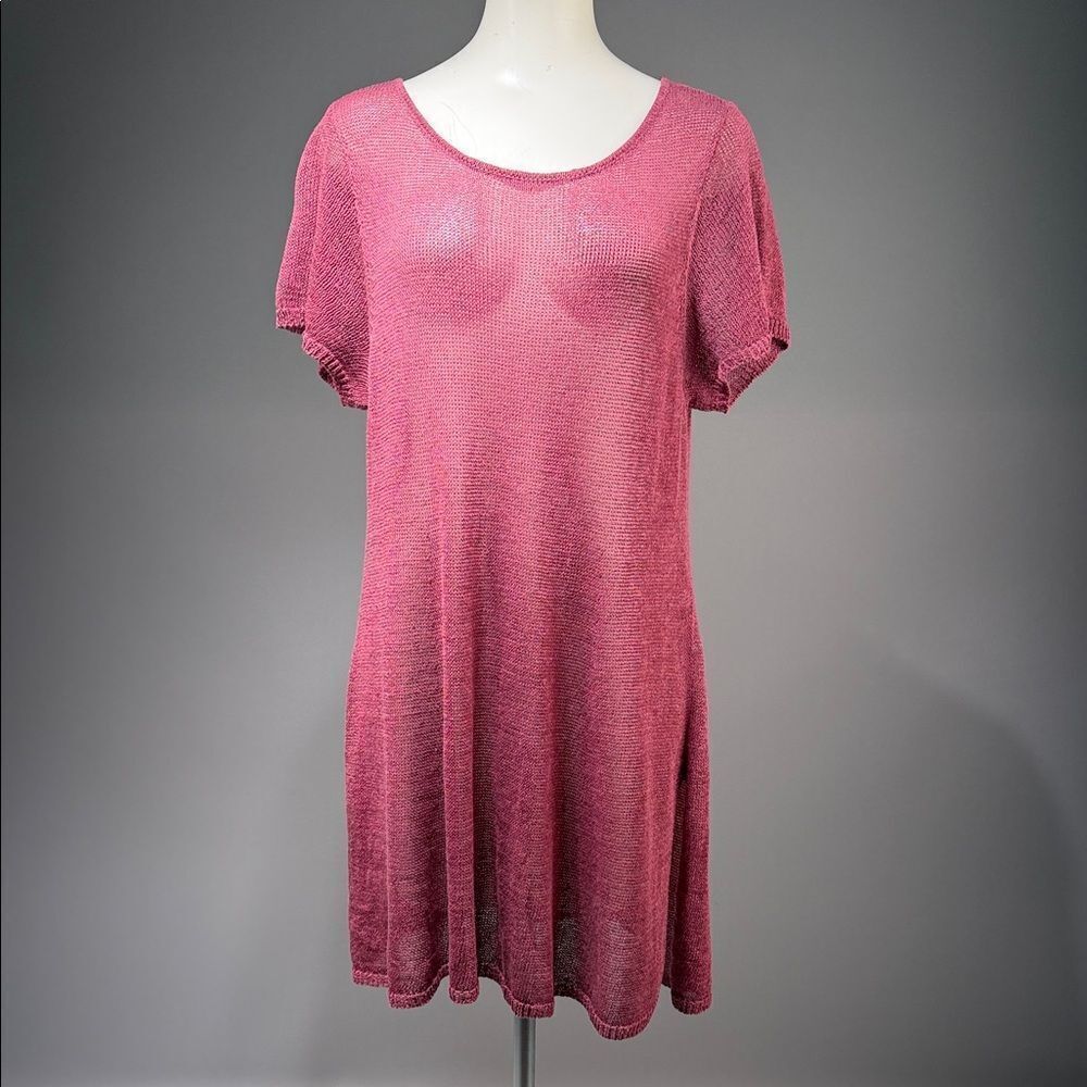 Eileen Fisher Burgundy Knit Top (rack9)
